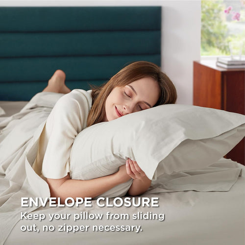 Solavo 100% Cotton Beige Bed Sheets