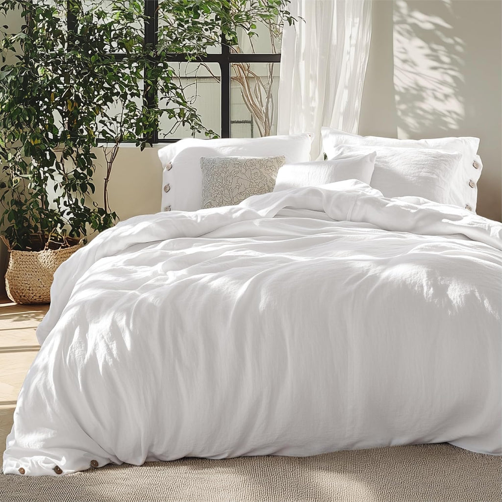 Soft & Breathable Linen-Cotton Blend Bedding