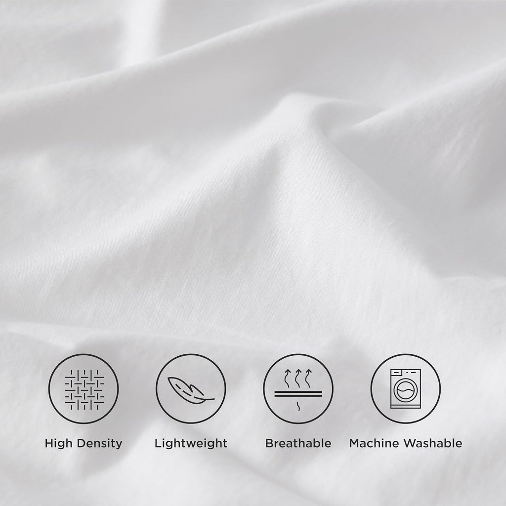 Solavo fitted sheet white cotton deep pocket close-up