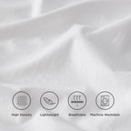 Solavo fitted sheet white cotton deep pocket close-up
