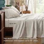 Solavo pink queen cotton sheets folded stack